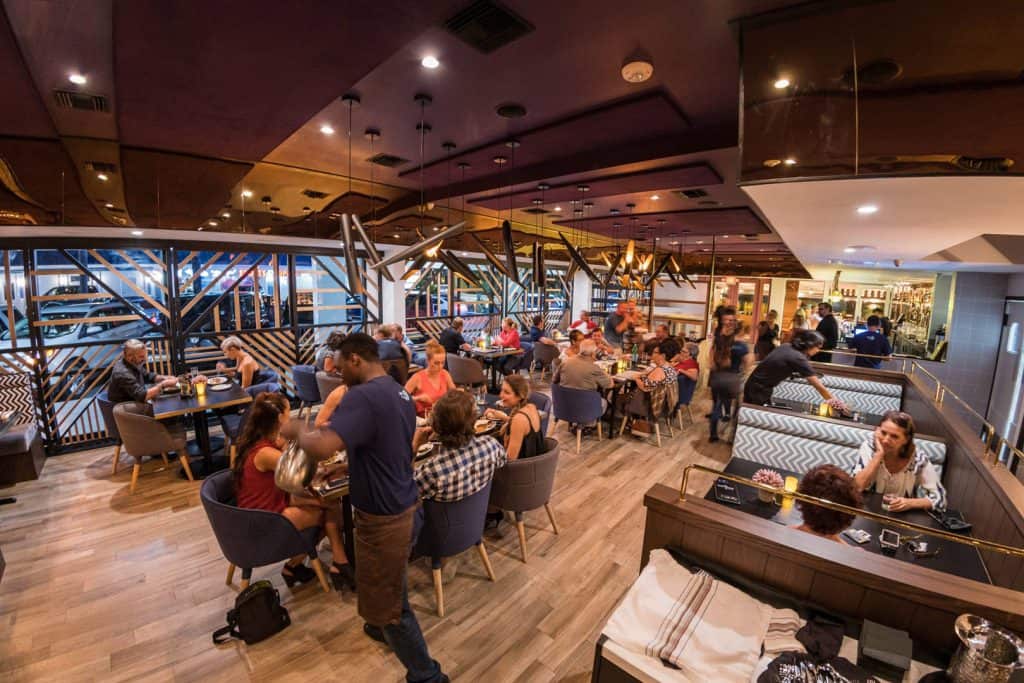 Interior of Saltwater Grill restaurant in Grand Cayman, a Bite Club partner known for its welcoming dining atmosphere.